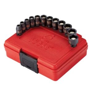 1/4" Dr. 12pc Magnetic Impact Socket Set Metric