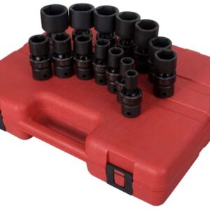 1/2” Dr. 14 Pc. SAE Universal Impact Socket Set