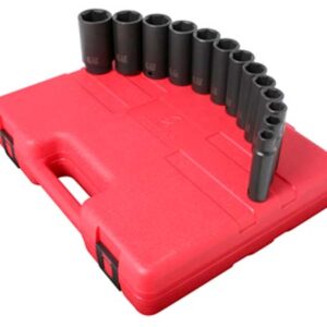 1/2" Dr. 13 Pc. SAE Deep Impact Socket Set