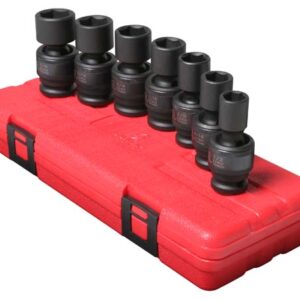 1/2" Dr. 7 Pc. SAE Universal Impact Socket Set