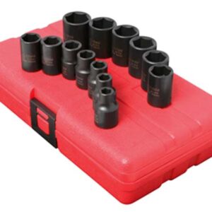 3/8" Dr. 13 Pc. Metric Impact Socket Set