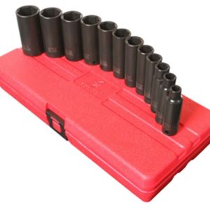 3/8" Dr. 12 Pc. SAE Deep Impact Socket Set