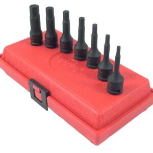 3/8" Dr. 7 Pc. Metric Hex Impact Socket Set