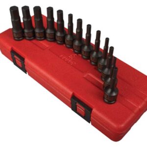 3/8" Dr. 13 Pc. SAE & Metric Hex Impact Socket Set