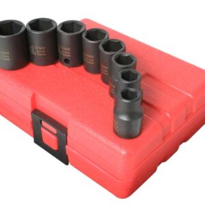 3/8" Dr. 8 Pc. Metric Impact Socket Set