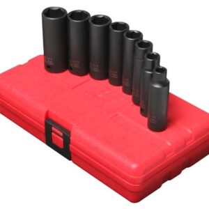 3/8" Dr. 8 Pc. SAE Deep Impact Socket Set