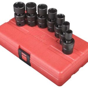 3/8" Dr. 7 Pc. SAE Universal Impact Socket Set