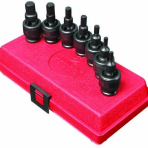 3/8" Dr. 7 Pc. Metric Universal Hex Impact Socket Set