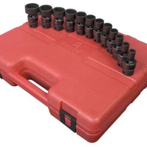 3/8" Dr. 12 Pt. 12 Pc. SAE Universal Impact Socket Set