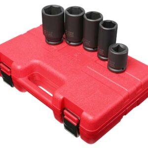 3/4" Dr. 5 Pc. SAE & Metric Wheel Service Impact Socket Set