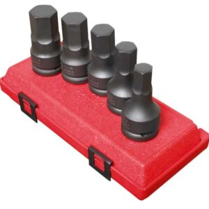 3/4" Dr. 5 Pc. SAE Hex Drive Impact Socket Set