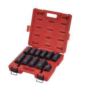 11pc. 3/4" Dr. Wheel Service Impact Socket Set