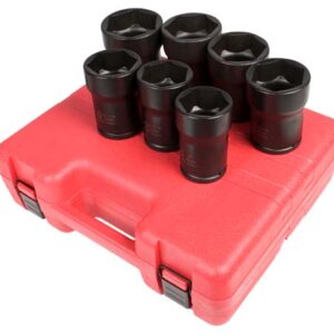 3/4" Dr. 7 Pc. Truck Pinion Locknut Impact Socket Set