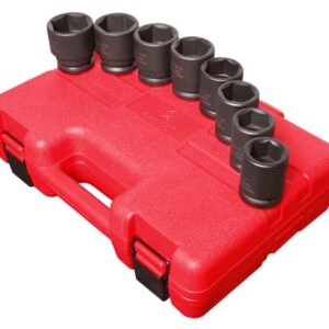 3/4" Dr. 8 Pc. SAE Impact Socket Set