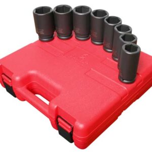 3/4" Dr. 8 Pc. SAE Deep Impact Socket Set