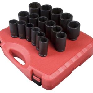 3/4" Dr. 17 Pc. Metric Deep Impact Socket Set