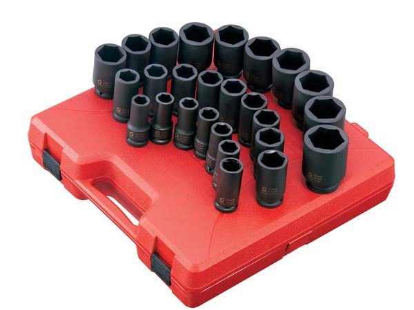 3/4″ Drive 26pc Metric Deep Impact Socket Set 1