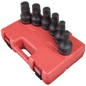 1" Dr. 6 Pc. SAE Hex Drive Impact Socket Set