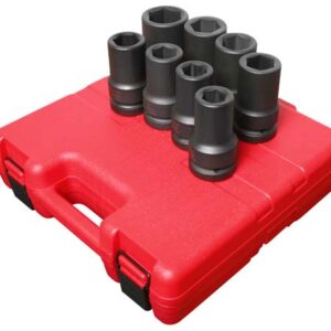 1" Dr. 8 Pc. SAE Deep Impact Socket Set