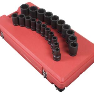 1" Dr. 21 Pc. SAE Deep Impact Socket Set