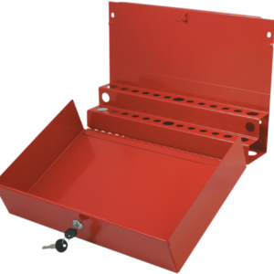 Large Locking Screwdriver/Pry Bar Holder for Service Cart-Red