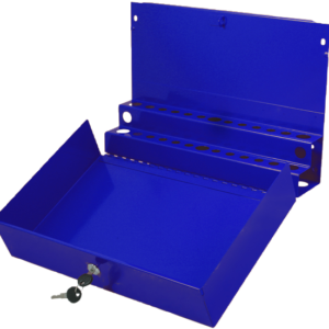 Large Locking Screwdriver/Pry Bar Holder for Service Cart-Blue