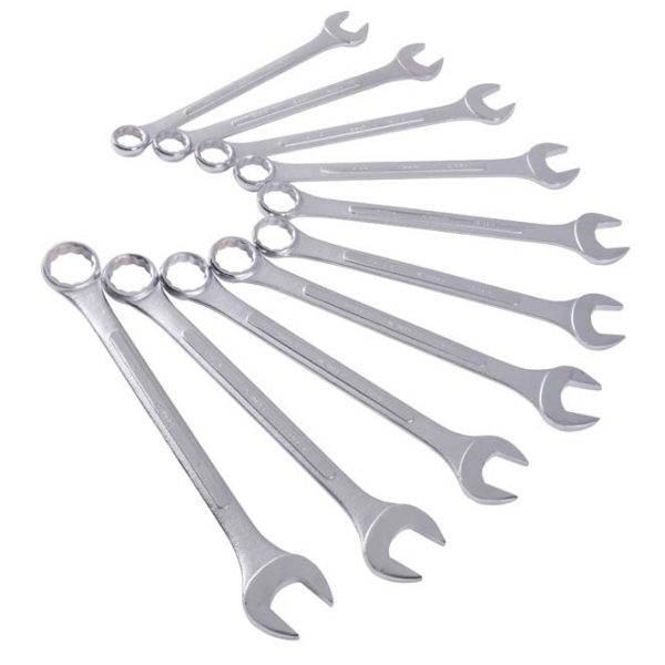 10pc Jumbo Raised Panel Combination Wrench Set 1