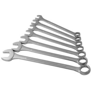 7 Pc. Raised Panel Metric Jumbo Combination Wrench Set