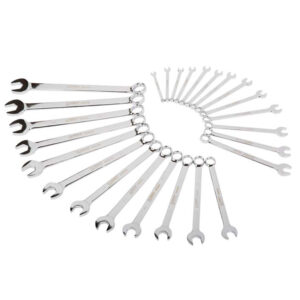 25 Pc. Metric Master Full Polished-Long Pattern Wrench Set