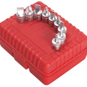 1/4" Dr. 9 Pc. Stubby Phillips & Slotted Bit Set