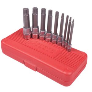 9pc Triple Square Bit Socket Set 4" Length