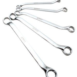 5 Pc. Fully Polished SAE Double Box Wrench Set