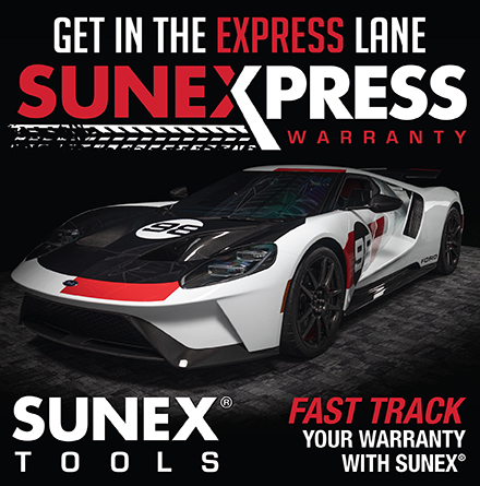 Get in the Express Lane - SUNEXpress Warranty - SUNEX Tools FAST TRACK your warranty with SUNEX